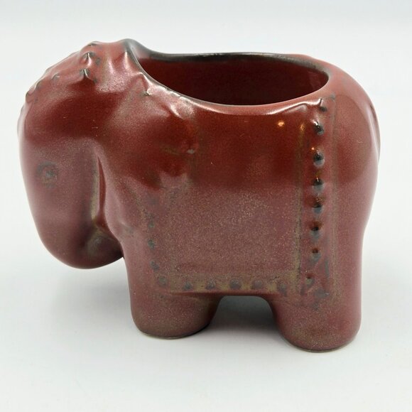 PartyLite Elephant Tealight Candle Holders Brown Boho Home Décor Ceramic Read - Picture 6 of 15